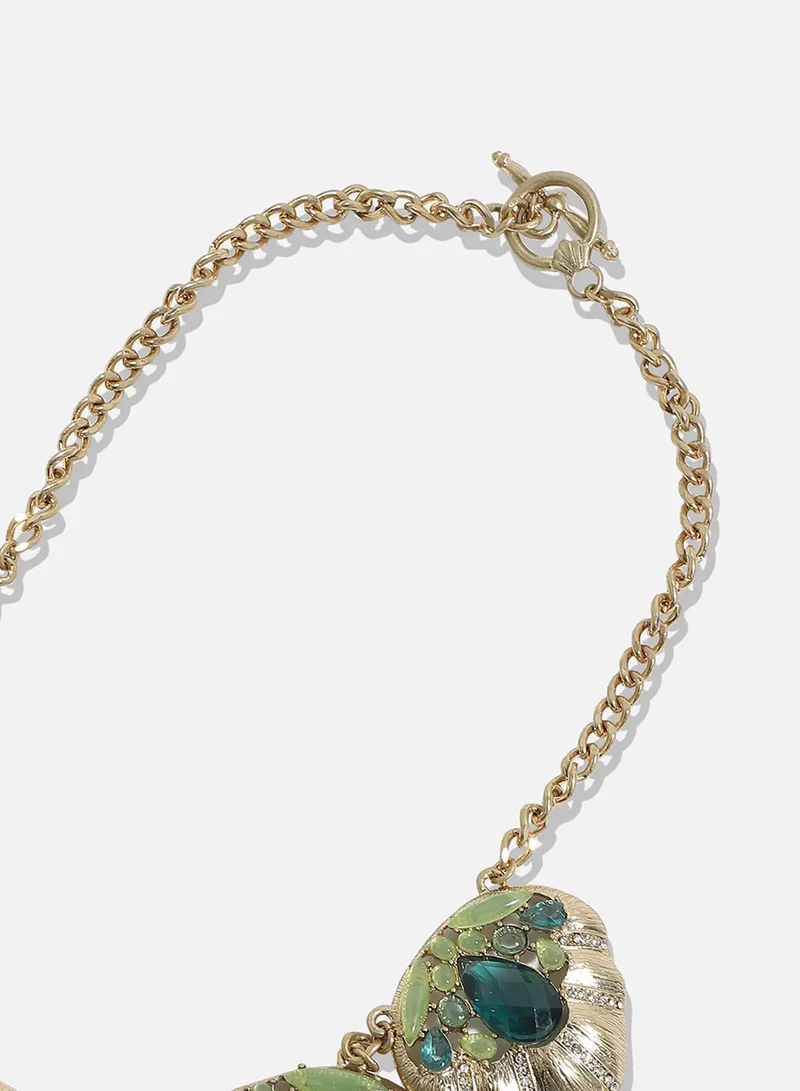 SOHI Designer Statement Stone Artificial Necklace Jewellery