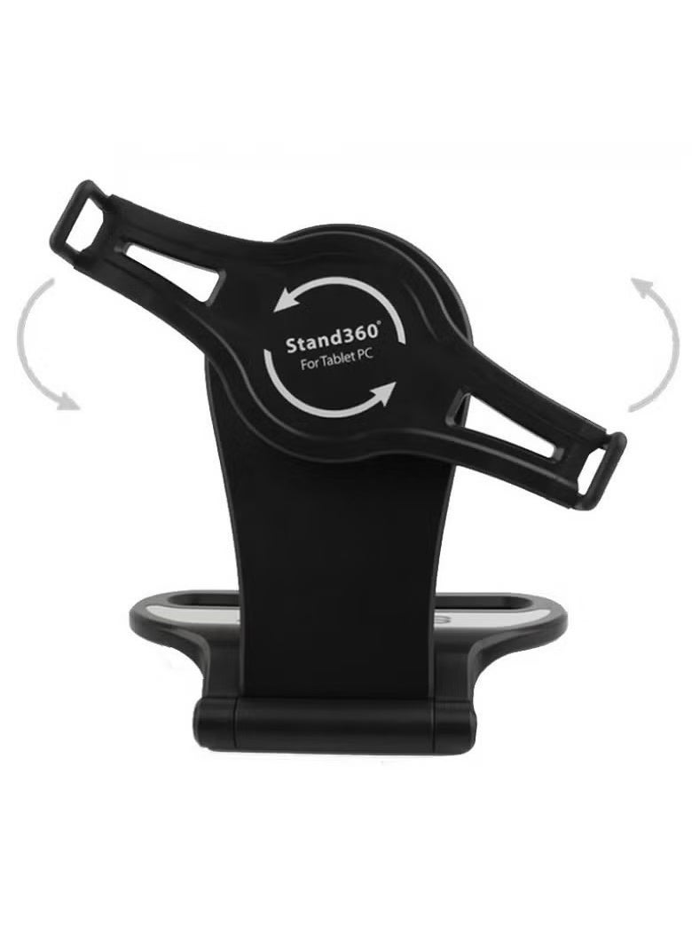 JAJEEK Universal 360 Degree Rotatable Tabletop iPad Stand – Adjustable Holder for Tablets 7-10 Inch, Sturdy Base, Flexible Viewing Angles, Perfect for Video Calls, Reading, and Watching Movies - Image 2
