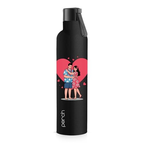 Perch Oasis Pro Insulated Steel Water Bottle 760ml | ISI Certified Hot & Cold Leakproof Flask | BPA-Free Valentine Gift Bottle for Couples, His & Her, Office, Gym & Home | Bliss - Image 1