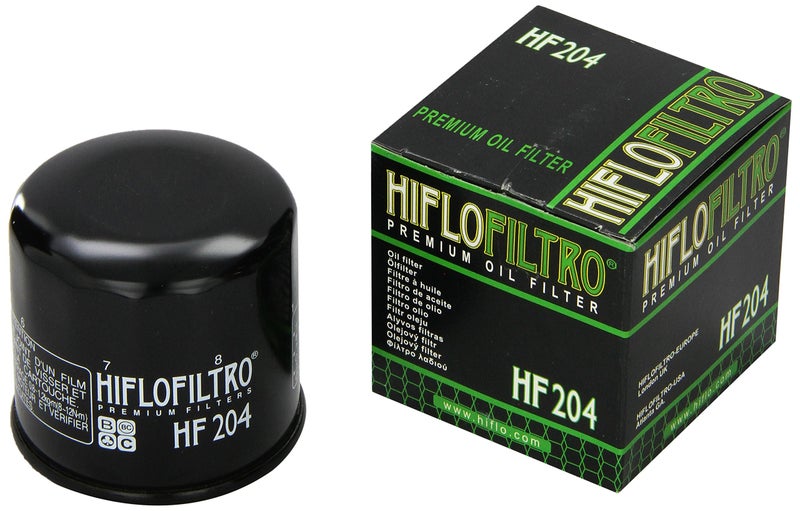 HIFLOFILTRO فلتر زيت قياسي ممتاز HiFloFiltro HF204 أسود فردي