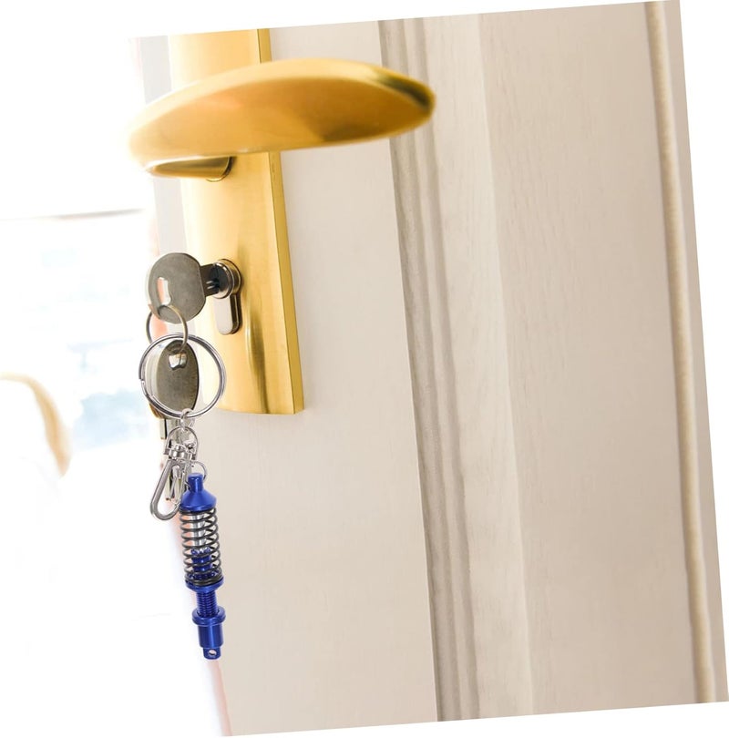 10pcs Keychain Bag Pendant Automotive Key Holder Fun Spring Design for Car Enthusiasts - Image 3