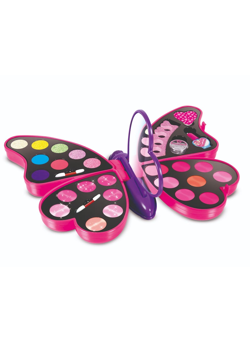Clementoni Clementoni Crazy Chic Butterfly Beauty Set | Make Up Toy Kit | Do it Youself | Pretend Play | Arts & Crafts | Easy to Use | Develops Fine Motor Skills & Creativity| Colorful | Fashionable | Perfect Gift for Fashion Lovers!  - Image 2