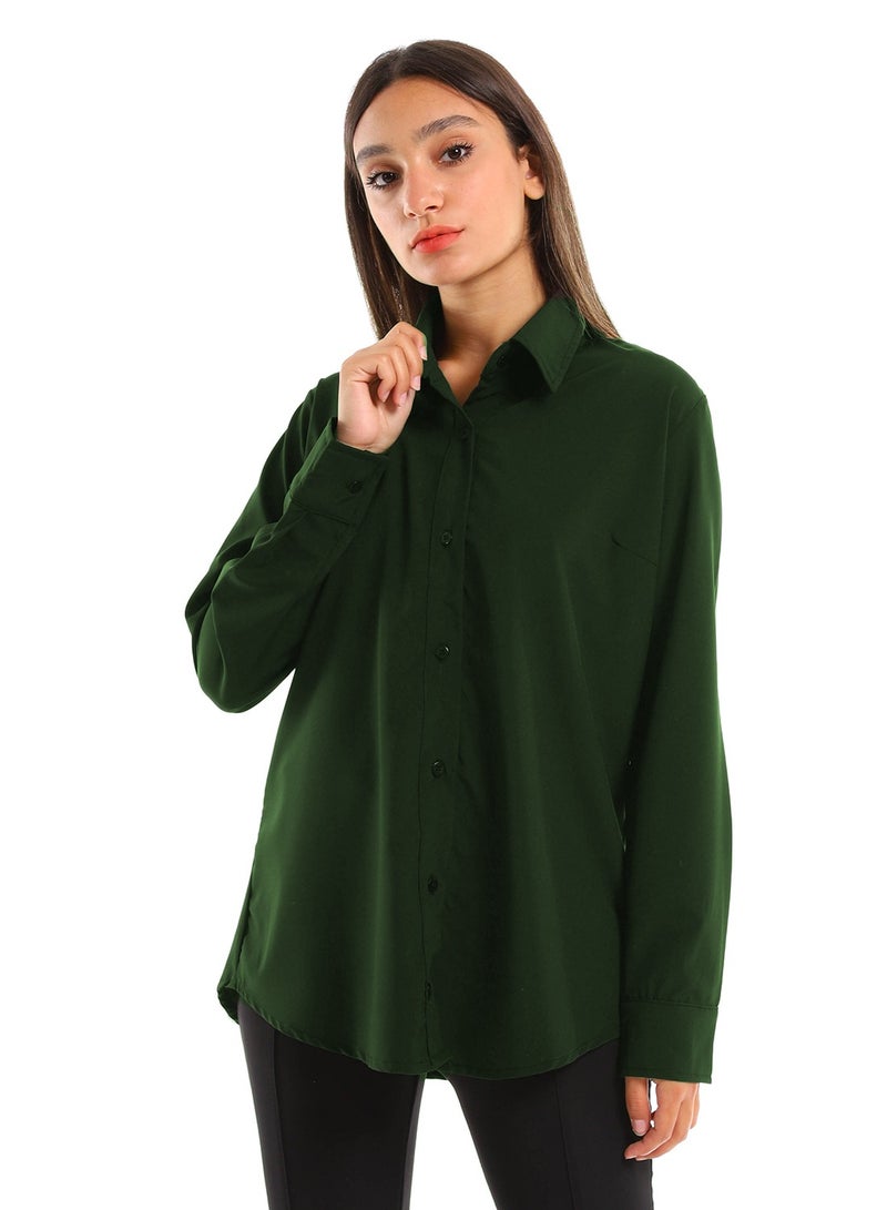 Master Jeans Women Long sleeve buttoned down shirt 