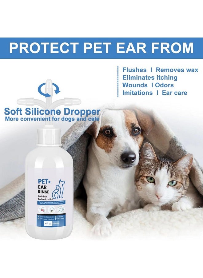Generic Dog Ear Cleaner - Dog Ear Inflammation Therapy with 0.012% Hypochlorous Acid for Itch Relief, Soothe Ear Inflammation, Removes Wax, Odor, with 30 Cotton Swabs, 4 Fl oz  - Image 5