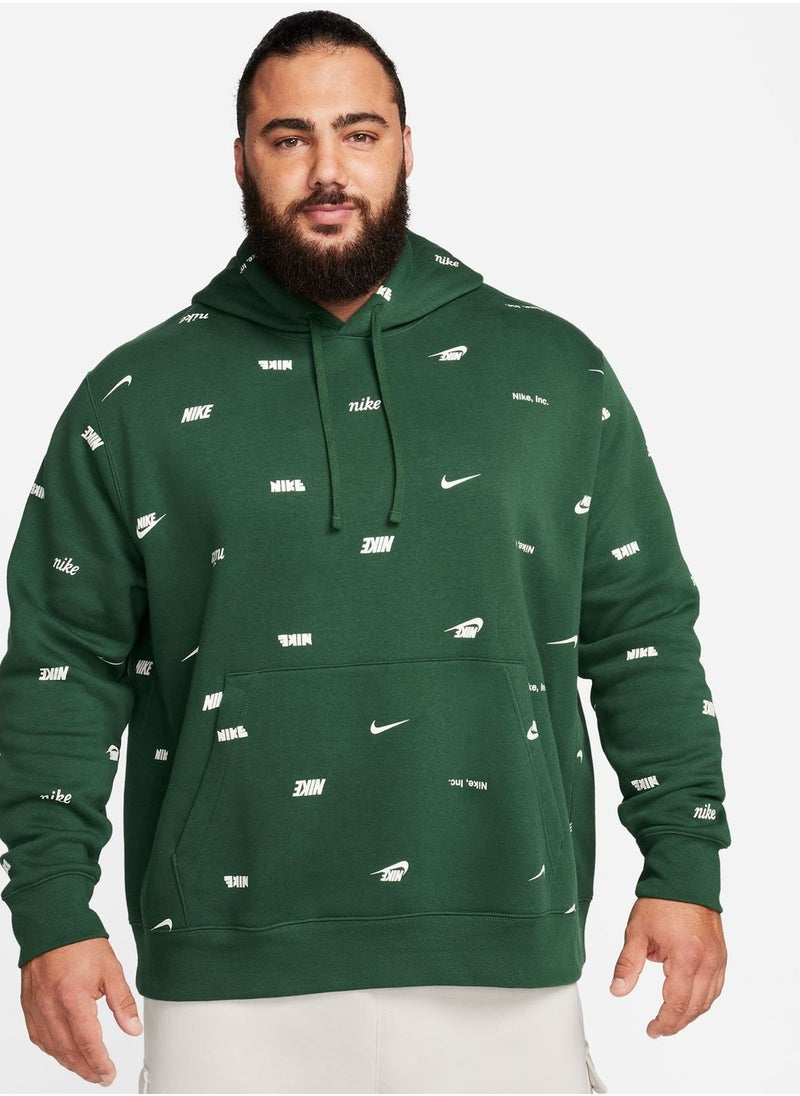 Nike - Club+ All Over Printed Hoodie - Image 1