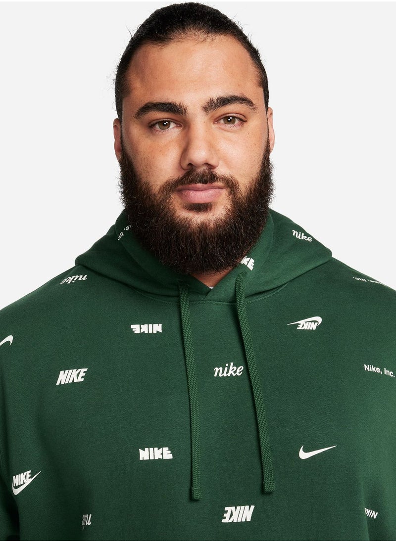 Nike - Club+ All Over Printed Hoodie - Image 1