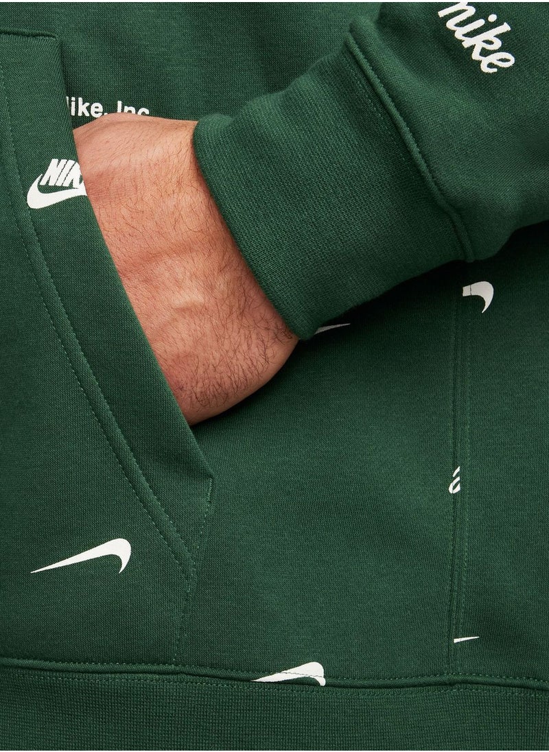 Nike - Club+ All Over Printed Hoodie - Image 1