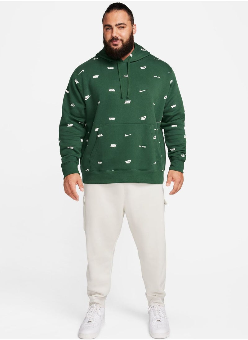 Nike - Club+ All Over Printed Hoodie - Image 1