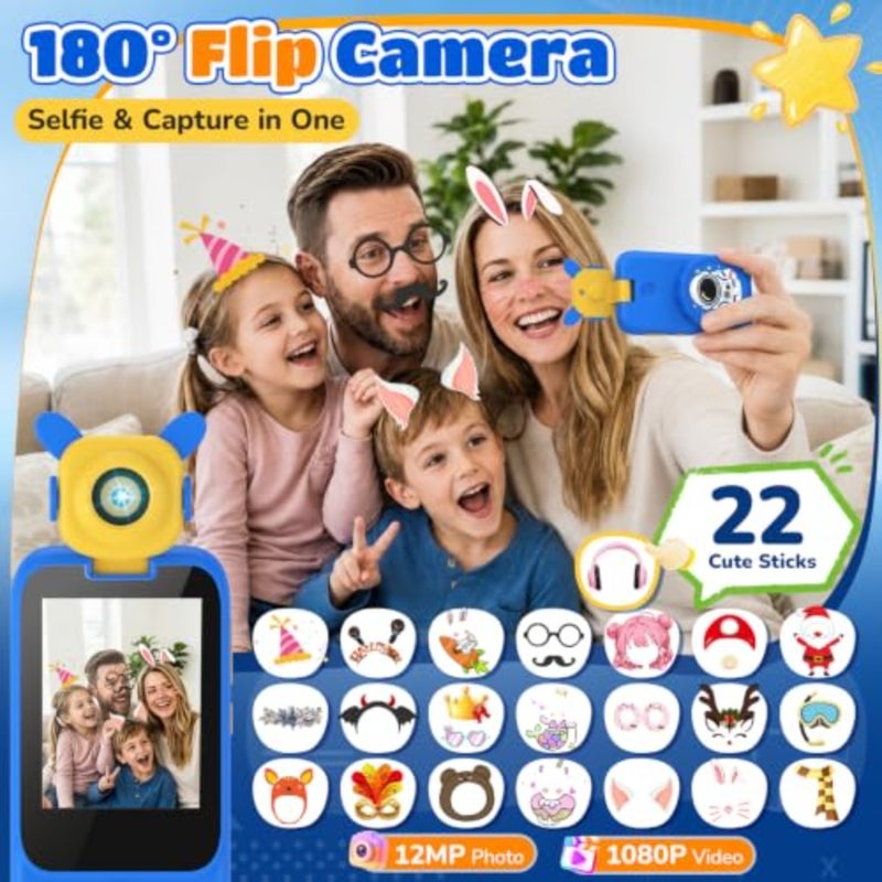 Smart Phone with 100X Microscope and Rotating Camera Toddler Toy Phone 2.8" Touchscreen/ 32GB Card/ 18 Early Learning Features, ABC, Music, Games/ Great for Boys Age 3-8 Birthday Gift - Image 2