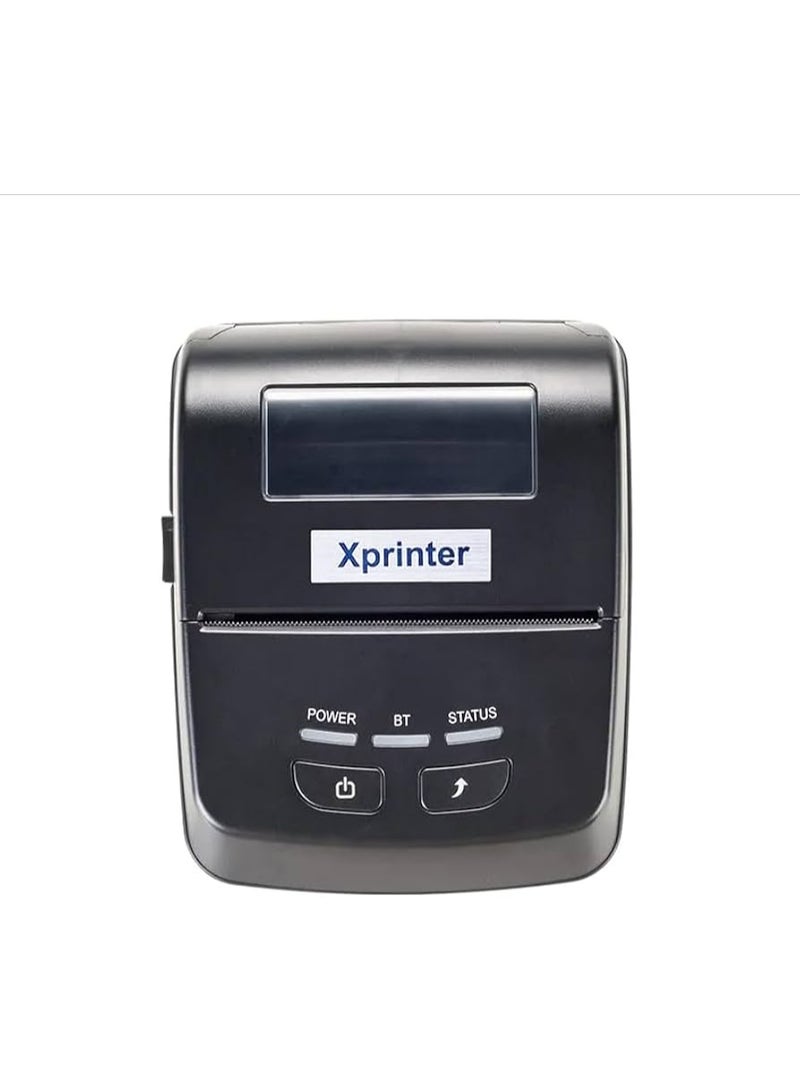 طابعة Xprinter XP-P501A هي طابعة فواتير حرارية محمولة (2 بوصة) تعتمد على تقنية البلوتوث والـ USB لطباعة الإيصالات بدون حبر. - Image 1