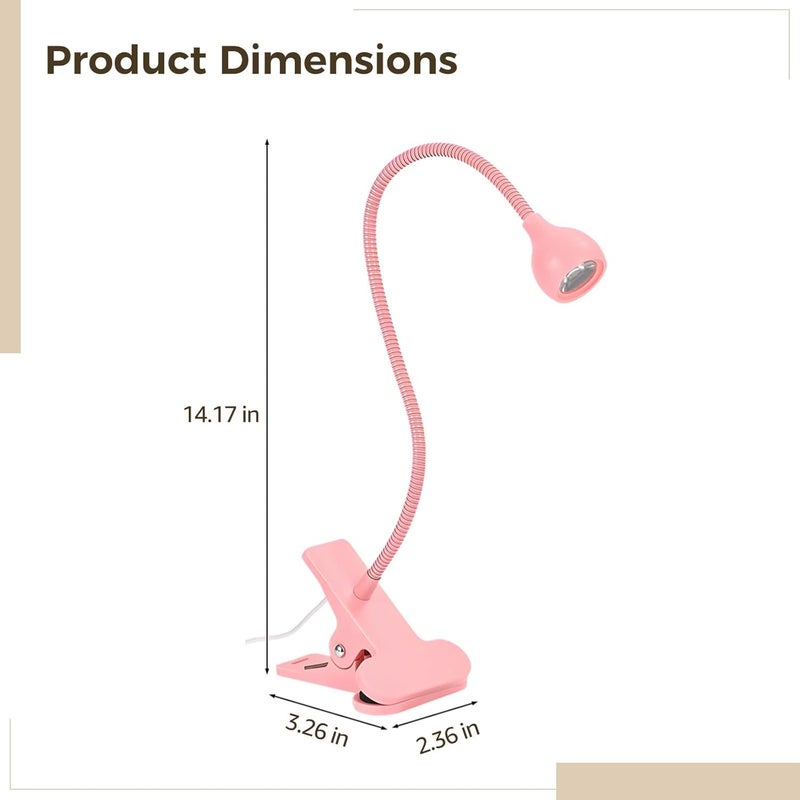 Desk Nail Lamps, 2 Clip-On, Light for Curing Nail Gel, with Adjustable Gooseneck Design - Image 4