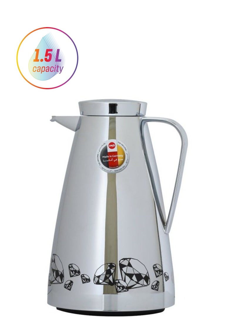 Alsaif home Emsi Thermos German color chrome  size 1.5 liters 