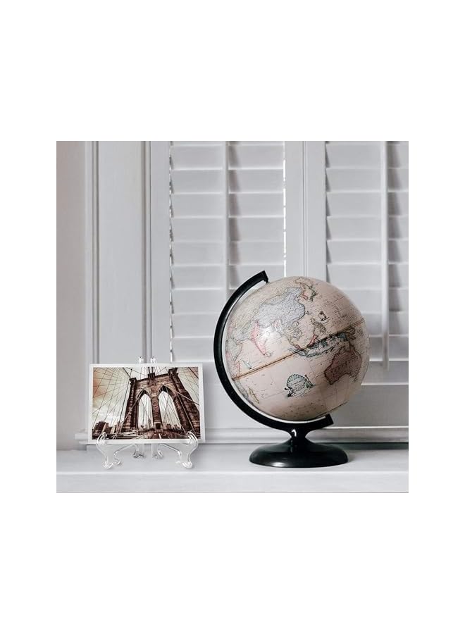 The Bros 24 Pack 18 cm Clear Plastic Easels or Stand/Plate Holders, Picture Frame Stand Holder to Display Pictures or Other Items at Weddings, Home Decoration, Birthdays, Tables (7 inch) - Image 5