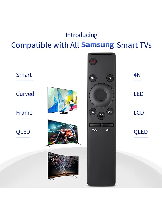 إيروريكس جهاز تحكم عن بعد عالمي لتلفزيون سامسونج متوافق مع جميع أجهزة تلفزيون سامسونج الذكية المنحنية QLED - Image 3