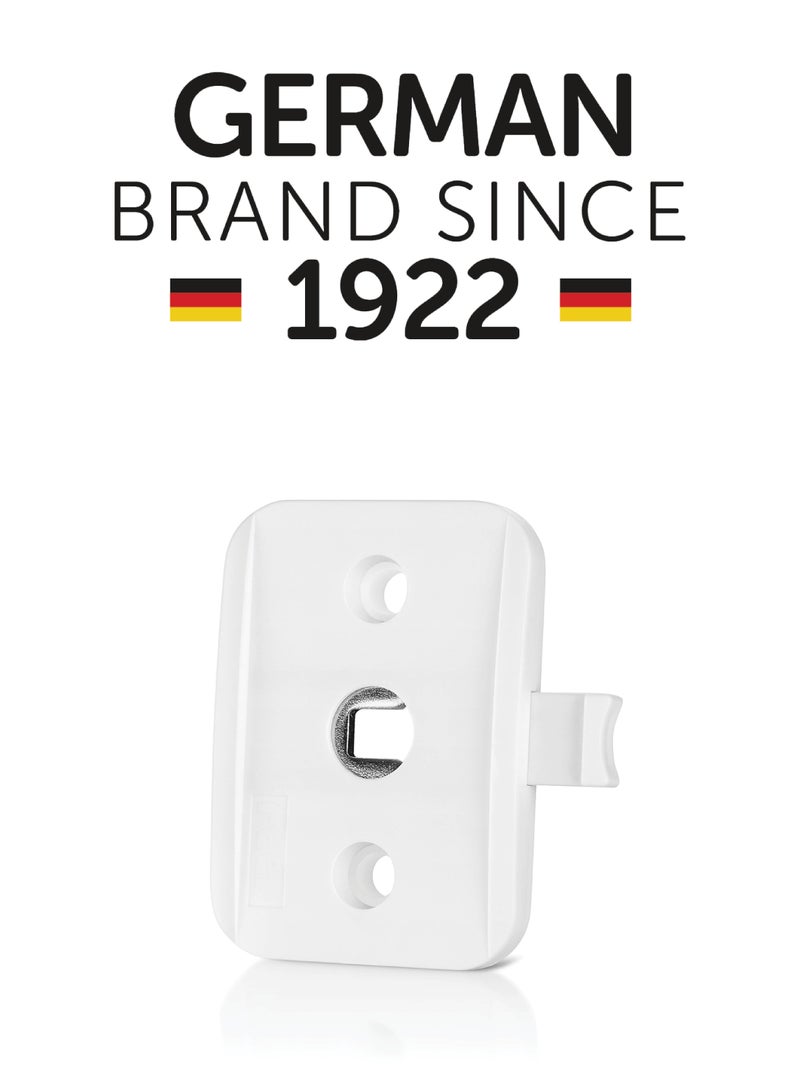 Reer Security Lock for Balcony Doors and Windows Child safety, No Drilling, Easy Installation, White - Image 1