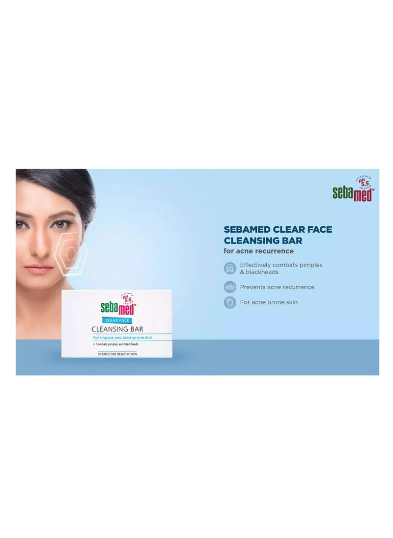 Sebamed Pack Of 2 Sebamed Clear Face Cleansing Bar White 100gm  - Image 3