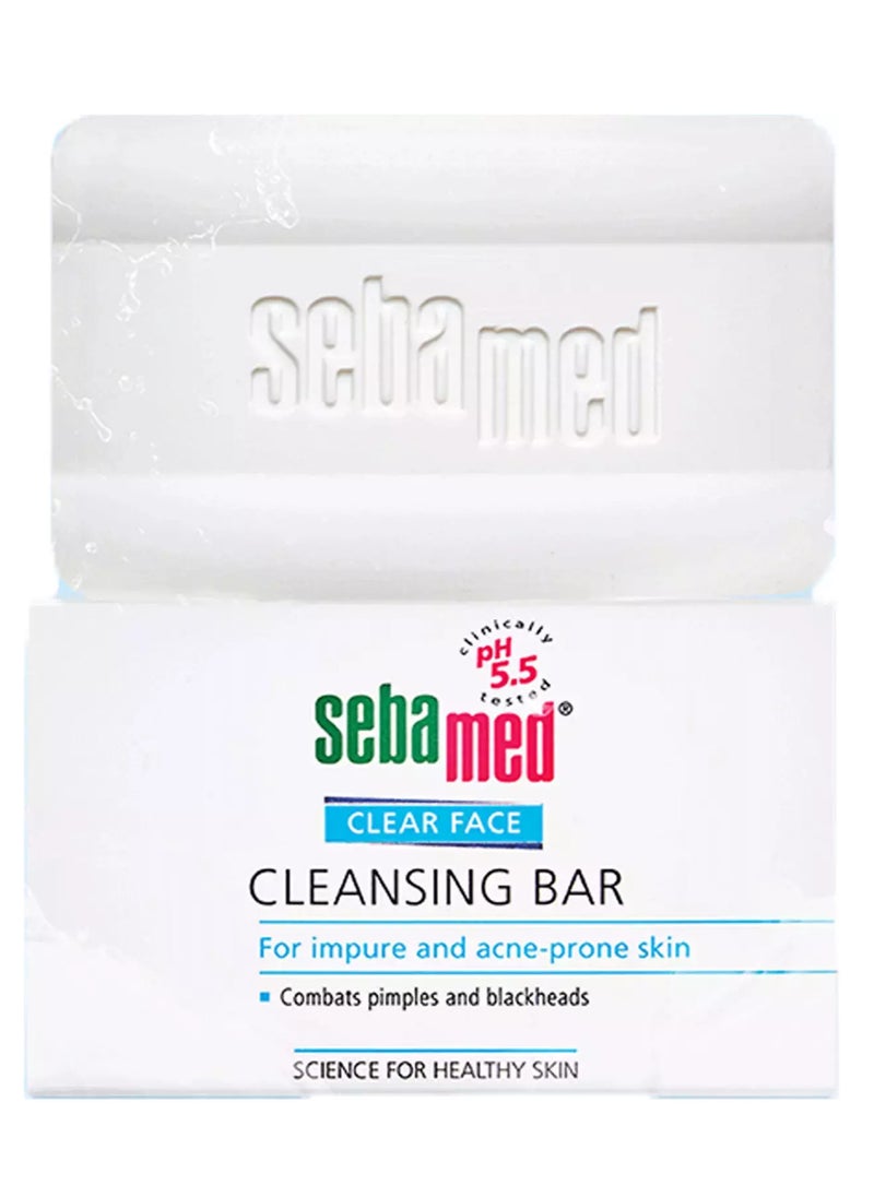 Sebamed Pack Of 2 Sebamed Clear Face Cleansing Bar White 100gm  - Image 2