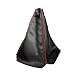 Sylvil Car Shift Knob Dust Cover Gear Shift Knob Cover for Protection Leather ManualAutomatic Shifter Shift Boots Cover Decorate Car Interior Universal Car Accessories BlackRed PU - Image 2