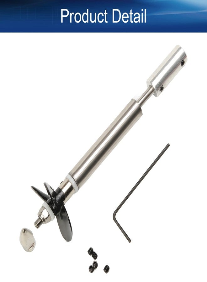 Heyiarbeit Drive Shaft Fit for 4mm Motor Shaft w Propeller and Universal Joint for RC Boat, L100mm Shaft, L50mm Sleeve, D36mm Propeller - Image 5