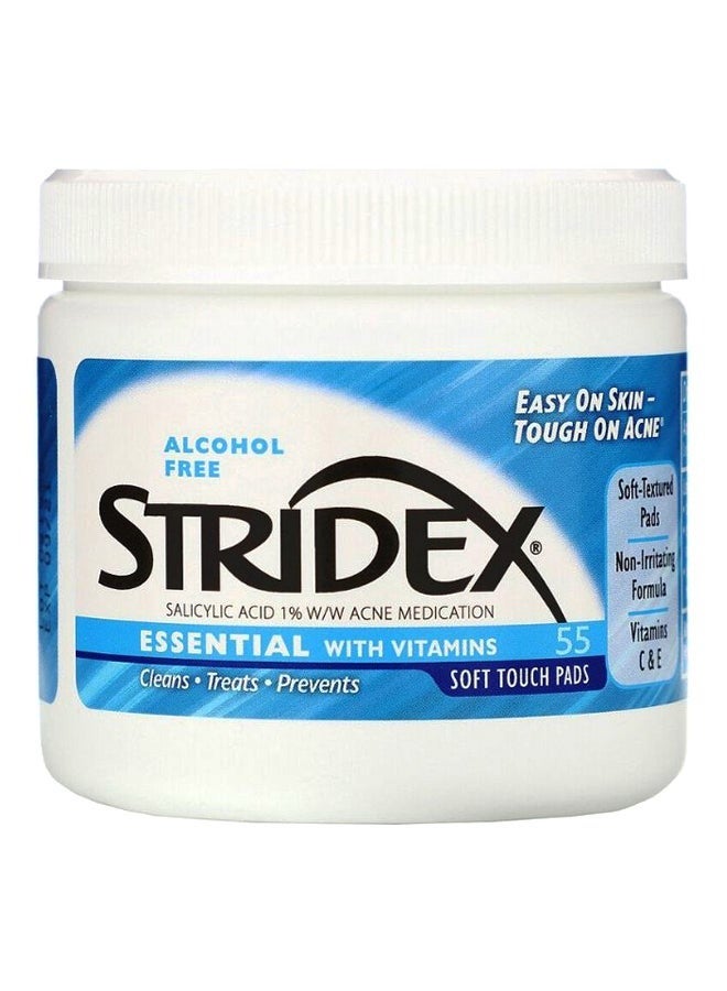 Stridex Single-Step Acne Control Soft Touch Pads 55 Soft Touch Pads - Image 1