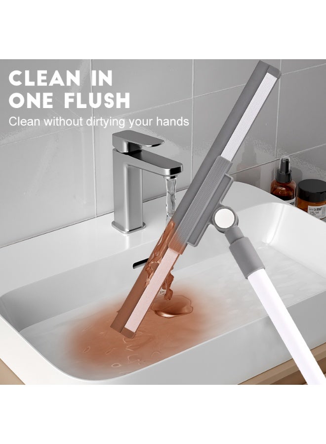 PAACHU Multifunction Magic Broom, Squeegee Broom for Floor, Rubber Silicone Broom with Small Cleaning Brush for Floor Cleaning, Magic Broom Sweeper for Living Room, Kitchen, Bathroom-Easy Dry The Glass - Image 5