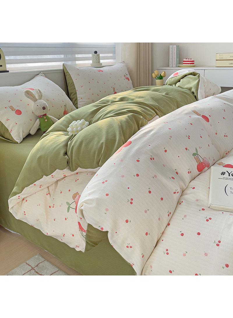 Bluejw Pure Cotton Washable Bed Sheet And Duvet Cover Bed Linen Set  - Image 1