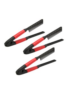 3 PCS High Temperature Resistant V Shaped Hair Straightening Comb for Straightening Knotty Hair Unkempt Hair