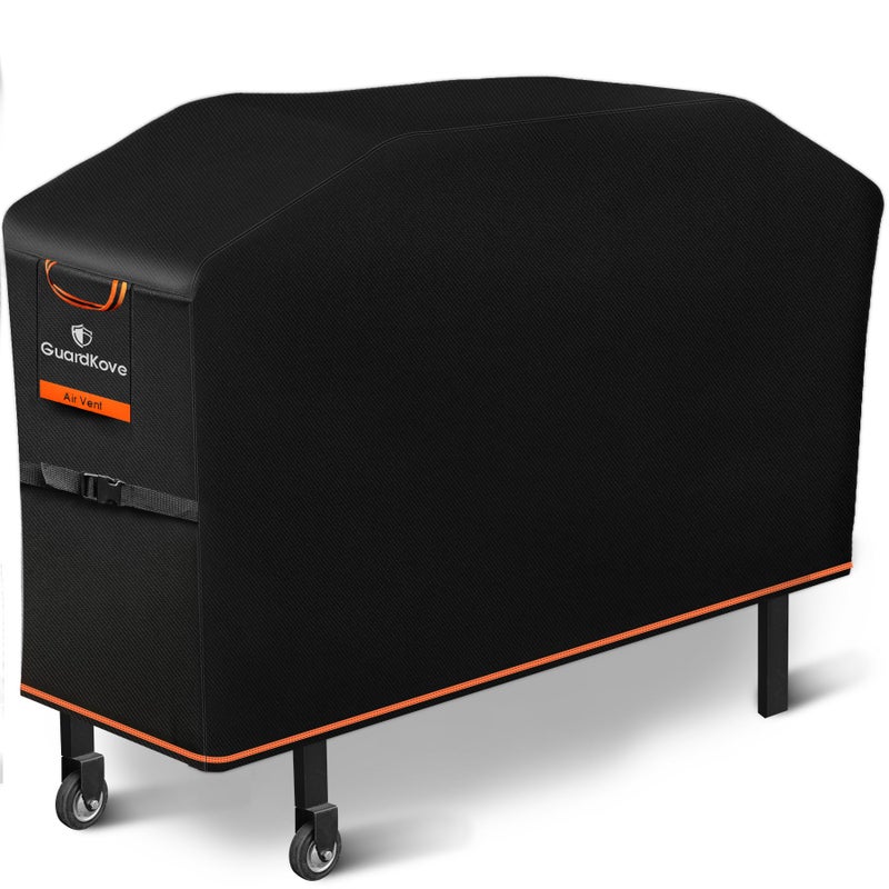 GuardKove Griddle Cover for Blackstone 28" Griddle with Hood, 2026 Upgraded 1000D Heavy Duty Waterproof Flat Top 5483 Grill Cover, Tear & Fade Resistant with Buckle & Air Vents, Fits Blackstone 2 Burner Griddle - Image 1