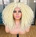 Annivia Highlight Ombre Curly Lace Front Wigs for Black Women Brown Long Curly Lace Front Wig with Baby Hair HD Lace Fronal Wigs Glueless Synthetic Hair 17inch - Image 2