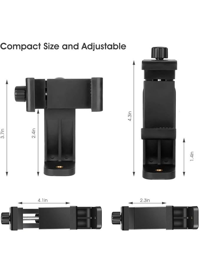 Universal Vertical Tripod Adapter - 360° Rotating Phone Holder with Bluetooth Remote - Easy-to-Use Clamp for Stable Video & Selfie Stick  🔵 Product Title (Arabic) - Image 2