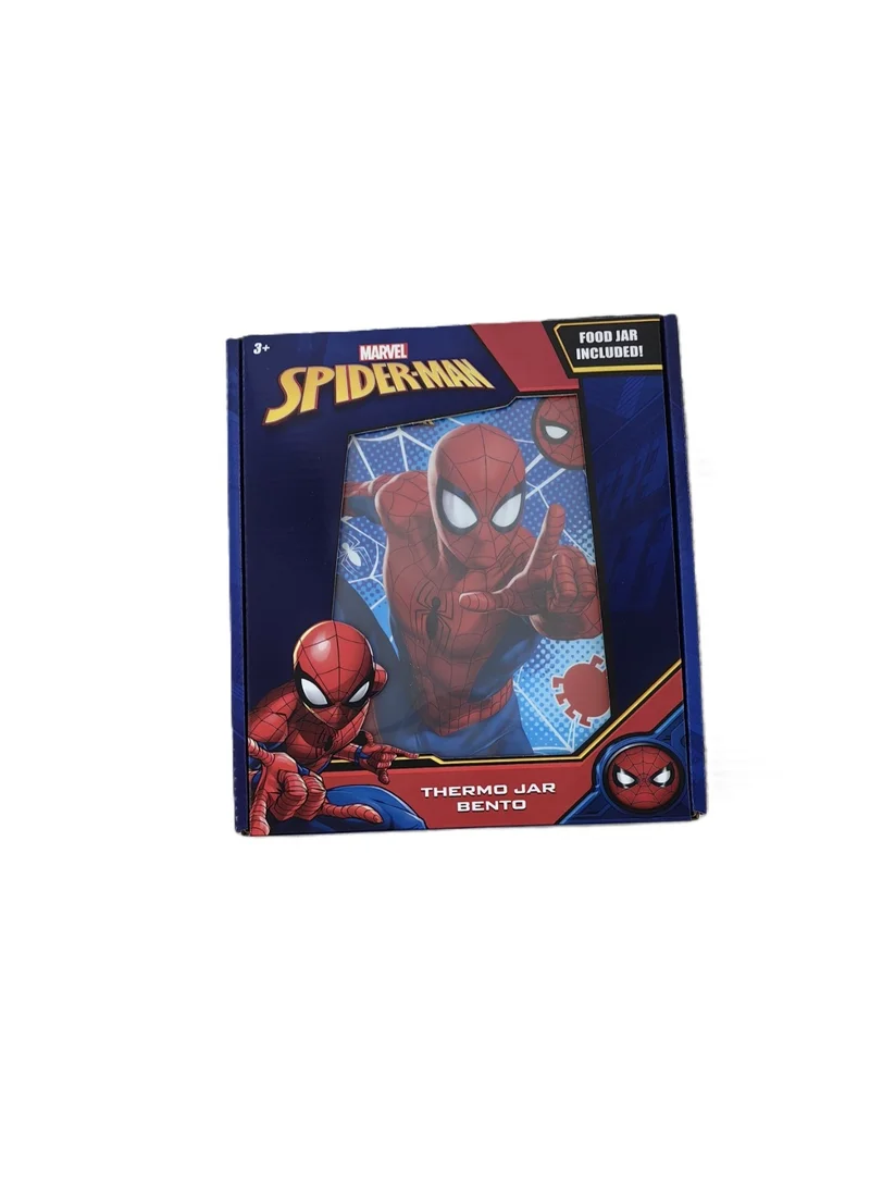 مارفل Spider-Man Premium Bento Box (Hot & Cold) with Jar – Marvel Superhero Lunch Set – Leakproof & Great for School
