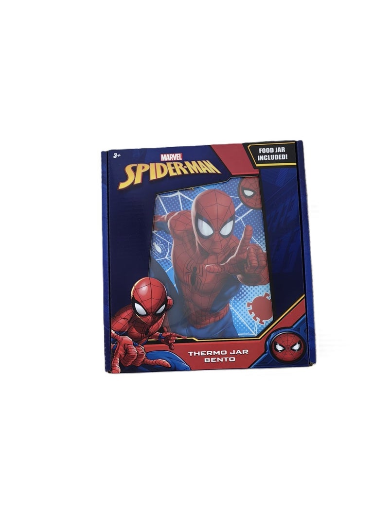 MARVEL صندوق غداء سبايدر مان المميز (ساخن وبارد) مع جرة – مجموعة غداء أبطال مارفل الخارقين – مقاوم للتسرب ومثالي للمدرسة - Image 2