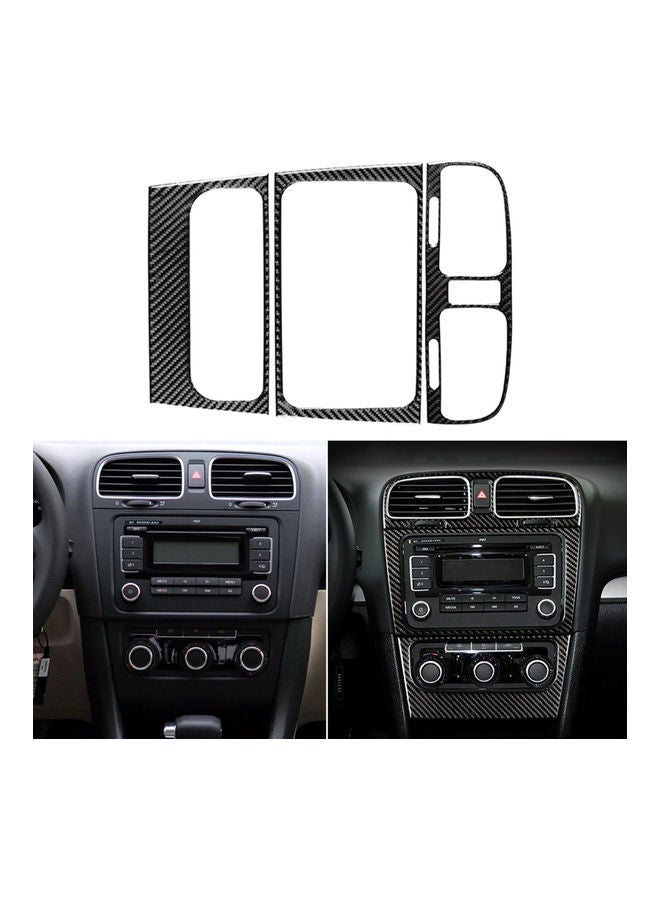 NIBEMINENT Car Carbon Fiber Air Vent Sticker Set - Image 3