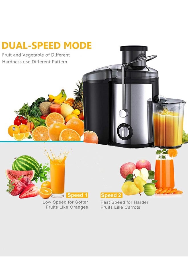 Generic - Juicer Machines Extractor 800W Centrifugal Juicers Electric Anti-Drip with Juice Jug and Pulp Container for Fruit Vegetable - Image 1