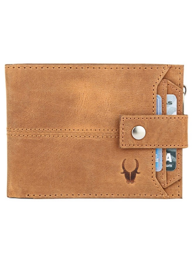 WildHorn Leather Wallet for Men | Ultra Strong Stitching | Handcrafted | Zip Wallet with 9 Card Slots | 2 ID Slots (Brown N) - Image 4