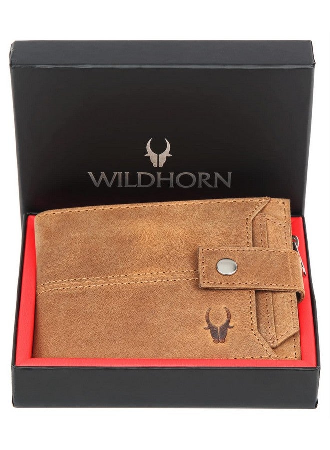 WildHorn Leather Wallet for Men | Ultra Strong Stitching | Handcrafted | Zip Wallet with 9 Card Slots | 2 ID Slots (Brown N) - Image 2