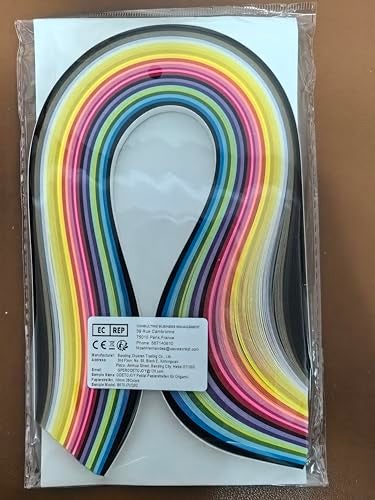 ODETOJOY Quilling Paper Strips 10mm 260 Strips Set DIY Origami Paper Quilling Art Length 39cm (26color 10mm) - Image 2
