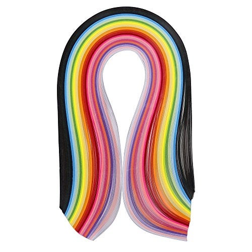ODETOJOY Quilling Paper Strips 10mm 260 Strips Set DIY Origami Paper Quilling Art Length 39cm (26color 10mm) - Image 5