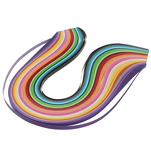 ODETOJOY Quilling Paper Strips 10mm 260 Strips Set DIY Origami Paper Quilling Art Length 39cm (26color 10mm) - Image 3