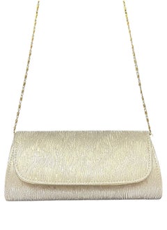 Vbranda Elegant evening clutch with a long rectangular shape, fully embellished with sparkling details VS-30-GOLD  - Image 1