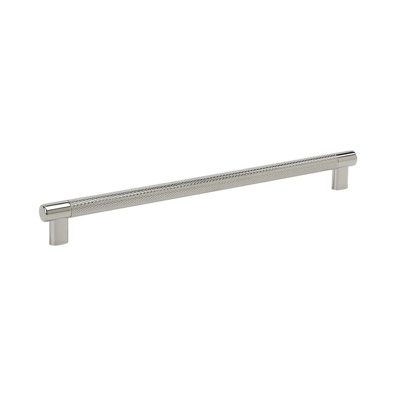Amerock Kitchen Cabinet Pull Polished Nickel 1258 in 320 mm CentertoCenter Bronx 1 Pack Furniture Hardware Cabinet Handle Bathroom Drawer Pull - Image 2