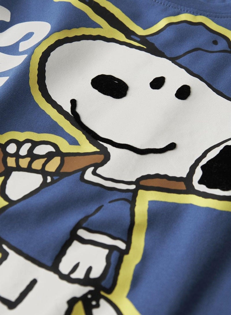 NAME IT Kids Snoopy Graphic Crew Neck T-Shirt - Image 4