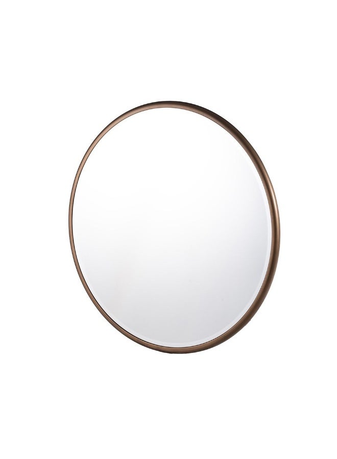 Skylar مرآة سكاي لار الدائرية | مرآة متعددة الوظائف لغرفة المعيشة | مرآة لطاولة الكونسول بتصميم حديث للمدخل الضيق L80xW80xH1.6cm - بني - Image 2