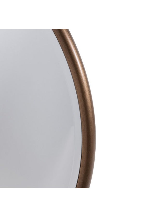 Skylar مرآة سكاي لار الدائرية | مرآة متعددة الوظائف لغرفة المعيشة | مرآة لطاولة الكونسول بتصميم حديث للمدخل الضيق L80xW80xH1.6cm - بني - Image 3