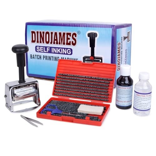 DinoJames SG-666 Mini Batch Printing Machine – 3mm Letter Size, Up to 6 Lines, Grooved Type, Compact & Heavy-Duty Batch Coder - Image 1