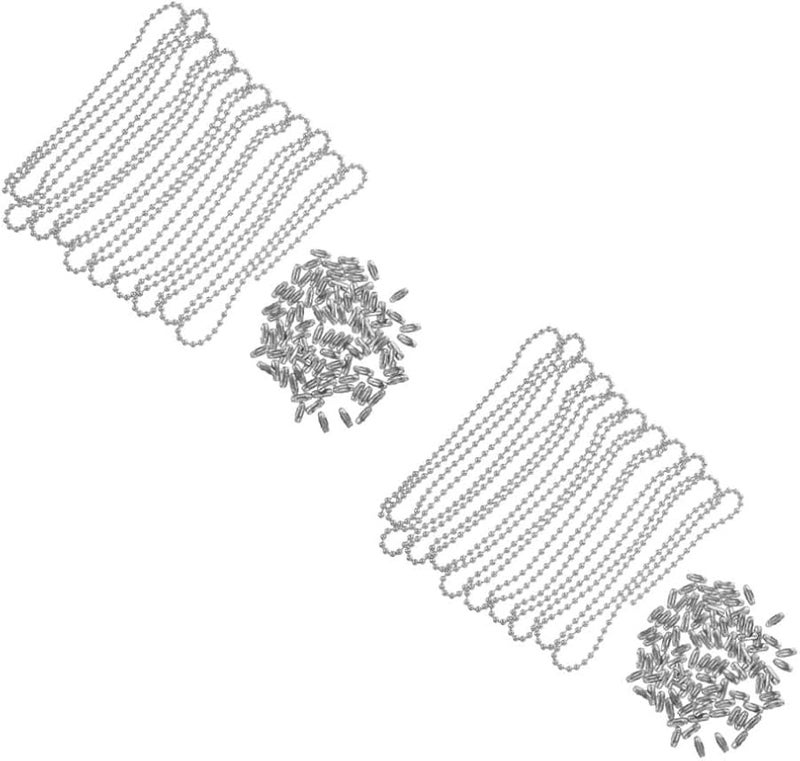 TEHAUX 2 حزمة سلسلة خرز معدنية متينة لسحب امتداد مراوح السقف والمصابيح - Image 1