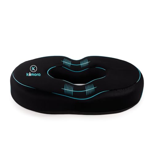 Kiimora Donut Pillow for Tailbone Pain Relief, Orthopaedic Ring Cushion for Piles, Hemorrhoids Pillow and Postpartum, Sciatica Support Seating Cushion for Office Chair, Coccyx and piles pillow sitting - Image 1