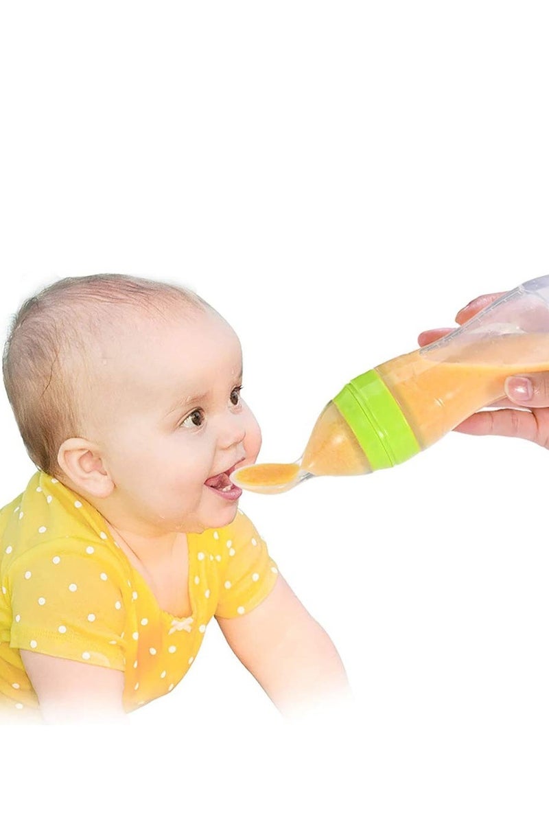 شيكو "أداة إطعام الطفل 2 في 1: زجاجة رضاعة بالملعقة من السيليكون الآمن، مثالية للوجبات المهروسة ووجبات الفطام | أدوات تغذية الأطفال، مستلزمات الرضاعة، قنينة إطعام الطفل"_ أدوات إطعام الرضع ـ مستلزمات اطفال ـ منتجات العناية بالطفل ـ زجاجه إطعام بالمعلقه - Image 1