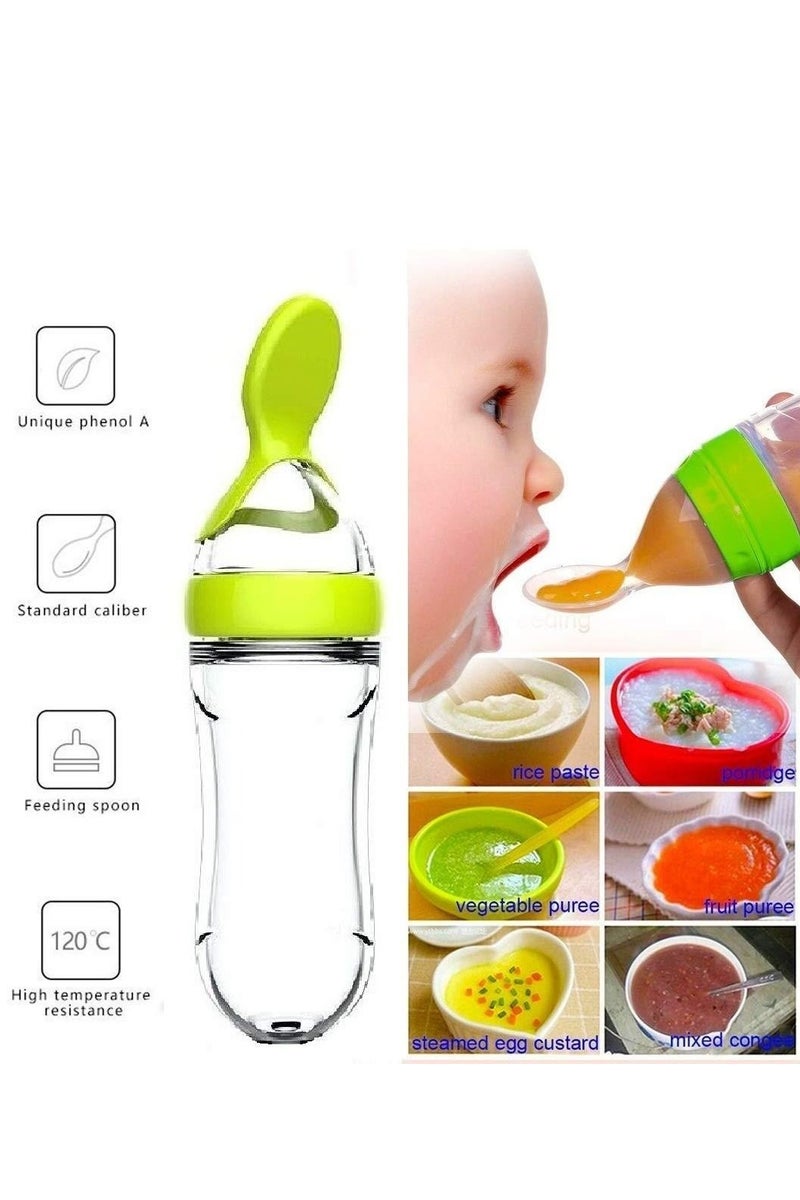 شيكو "أداة إطعام الطفل 2 في 1: زجاجة رضاعة بالملعقة من السيليكون الآمن، مثالية للوجبات المهروسة ووجبات الفطام | أدوات تغذية الأطفال، مستلزمات الرضاعة، قنينة إطعام الطفل"_ أدوات إطعام الرضع ـ مستلزمات اطفال ـ منتجات العناية بالطفل ـ زجاجه إطعام بالمعلقه - Image 4