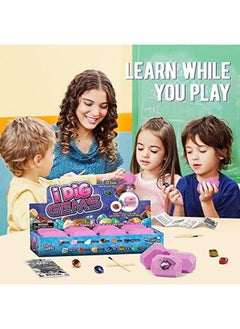 I Dig Gems 12 Pc Rocks Mining Gemstones Digging Kit Science Excavation Sets Stem Toys Kids 6 7 8 9 Year Old - pzsku/ZC824C994D06FFE0CCF54Z/45/_/1719943247/f850afab-f15f-4752-bf36-aadb974683ef